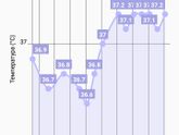 Девочки, вот график Бт, по ощущениям у меня 11 дпо