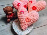 Вязаные сердечки ❤️