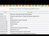 Режим месячного ребёнка!