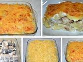 Картофельная запеканка со скумбрией