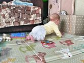 Аааа!!! Мы встали на четвереньки 😊💙🎊