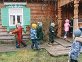 Дети и русские сказки) Про парк Сказов