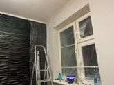 Ремонт, крашу обои в кухне