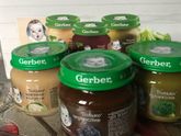 Наш первый прикорм Gerber и Nestle.