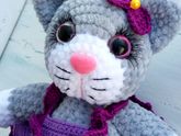 Игрушка Кошечка ручной работы за 100 рублей