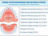 Прорезывании зубов не по порядку.