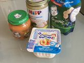 Утром смесь :150, йогурт