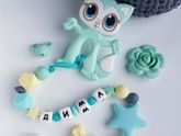 Силиконовые именные грызунки для