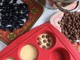 Маффины с черникой с шоколадом