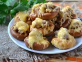 Закуска "бублики с фаршем"
