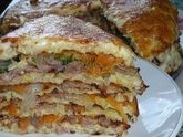 Простой капустный торт.