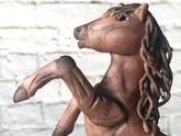 Съедобная мастичная лошадь.
