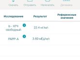 Анализ крови, первый скрининг...