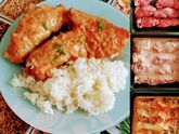 Свиные рулетики с огурцом