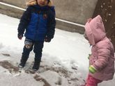 У нас выпал первый снег❄️ ?