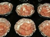 Мешочки с сыром и грибами
