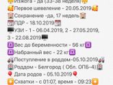 Моя анкета родов ?