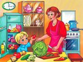 Связная речь у детей.Говорит только фразами.