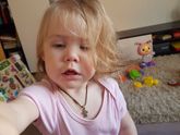 Дочка родилась очень волосатой.
