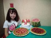 Арбузный ДР Иринки. 9 лет. Дома. (05.09.20)