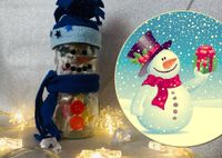 Из разряда «проще некуда», но здорово: делаем Снеговика с подарком внутри