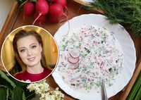 Главный хит по-новому: Юлия Савичева поделилась семейным рецептом рыбной окрошки