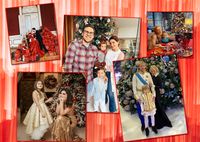 Елки, мышки и любовь: знаменитости поделились семейными портретами в честь Нового года