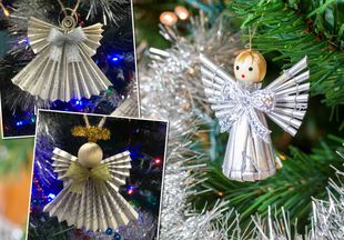 Сама нежность: сделала рождественских ангелочков из... макулатуры