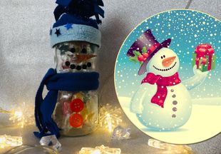 Из разряда «проще некуда», но здорово: делаем Снеговика с подарком внутри