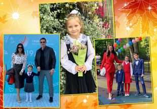 Новый тренд? Ксения Бородина, Инна Жиркова и другие звезды одели своих дошкольников в школьную форму