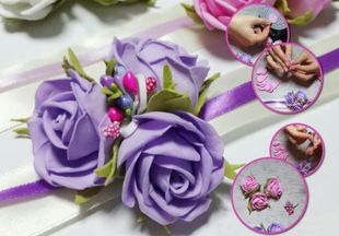 Свадебные детали: делаем цветочные браслеты для подружек невесты