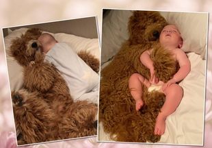 Вот так няня: пес помогает маме уложить спать ее 8-месячного сына