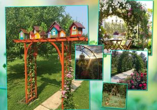 Сам себе ландшафтный дизайнер: 9 вариантов простых арок для дачи или загородного дома