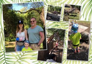 И большая черепаха: Наталья Подольская с семьей посетила зоопарк под открытым небом