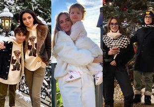 И в зиму, и в лето: звезды с детьми показали модные образы в стиле family look
