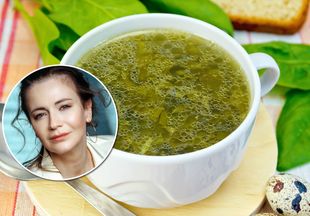 Весеннее меню: Ксения Лаврова-Глинка поделилась любимым рецептом зеленых щей с крапивой