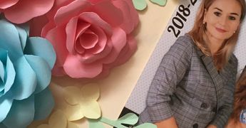 Получится невероятно: открытка с объёмными цветами на День учителя