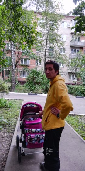 Наша первая прогулка 💕🐣💕🐣