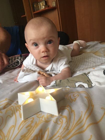 15.08.19 мы перевернулись на животик ??