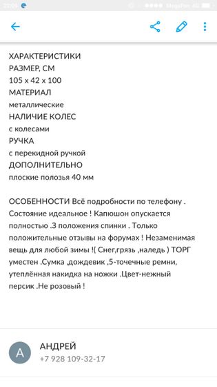 Санки-коляска Ростов