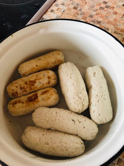 Домашние куриные сосисочки