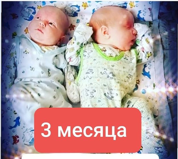 15 месяцев дочкам