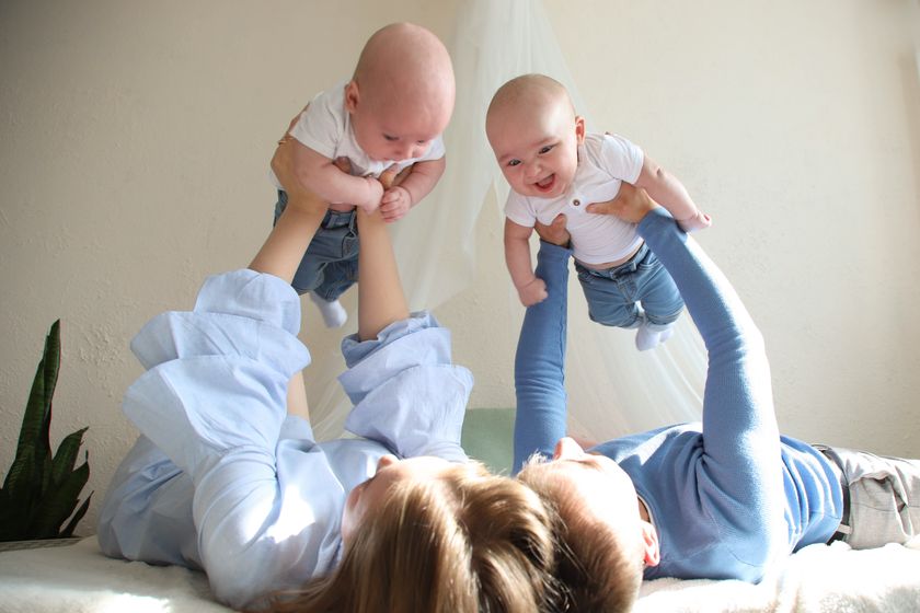 Наше двойное счастье 💙💙