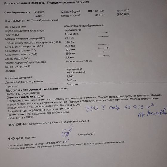 Съездила 28го на скрининг?