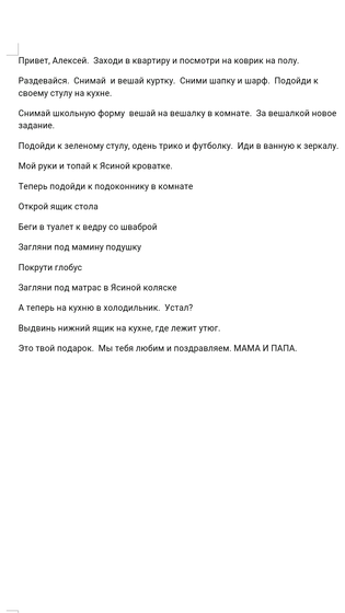 Сочинила сыну развлекуху на