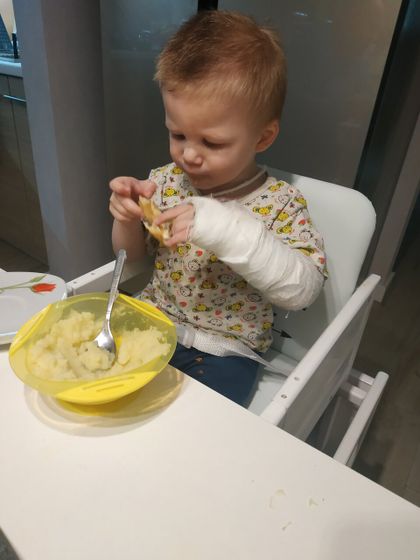 Неделя, как наш сынуля дома