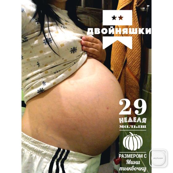 29 недель двойняшек ?