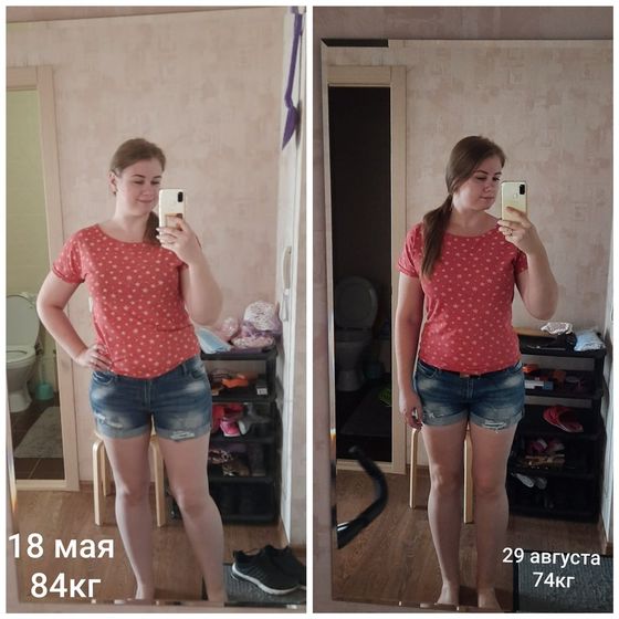 Результаты похудения, 5й месяц
