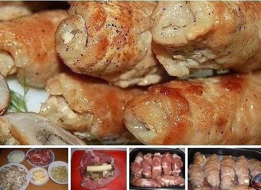 Свиные рулеты