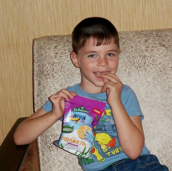 тест вкусных корнерсов от Jr.Korner